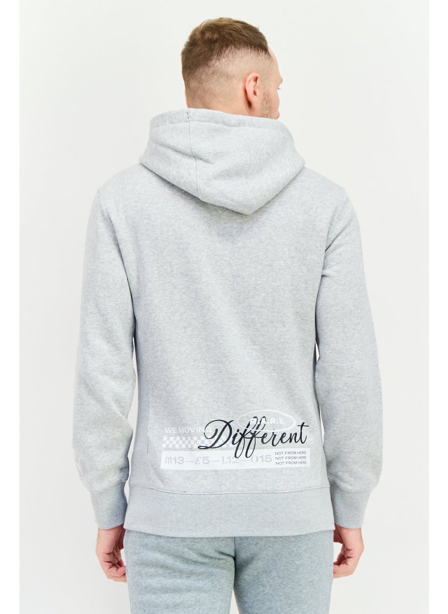 PUMA Men Sportswear Fit Long Sleeves Outdoor Sweatshirt, Light Grey  - Image 4