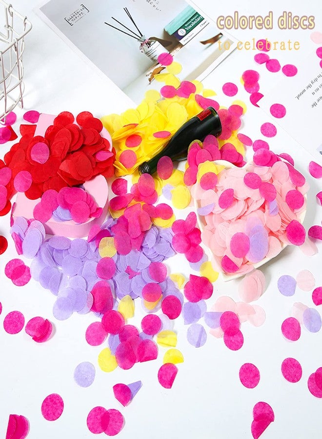 RYKOMO 10000 Pieces 1 Inch Round Tissue Paper Confetti, 3.5oz Multicolor Table Confetti Paper for Balloons Arts Craft DIY Scrapbooking Birthday Party Festival - Image 4