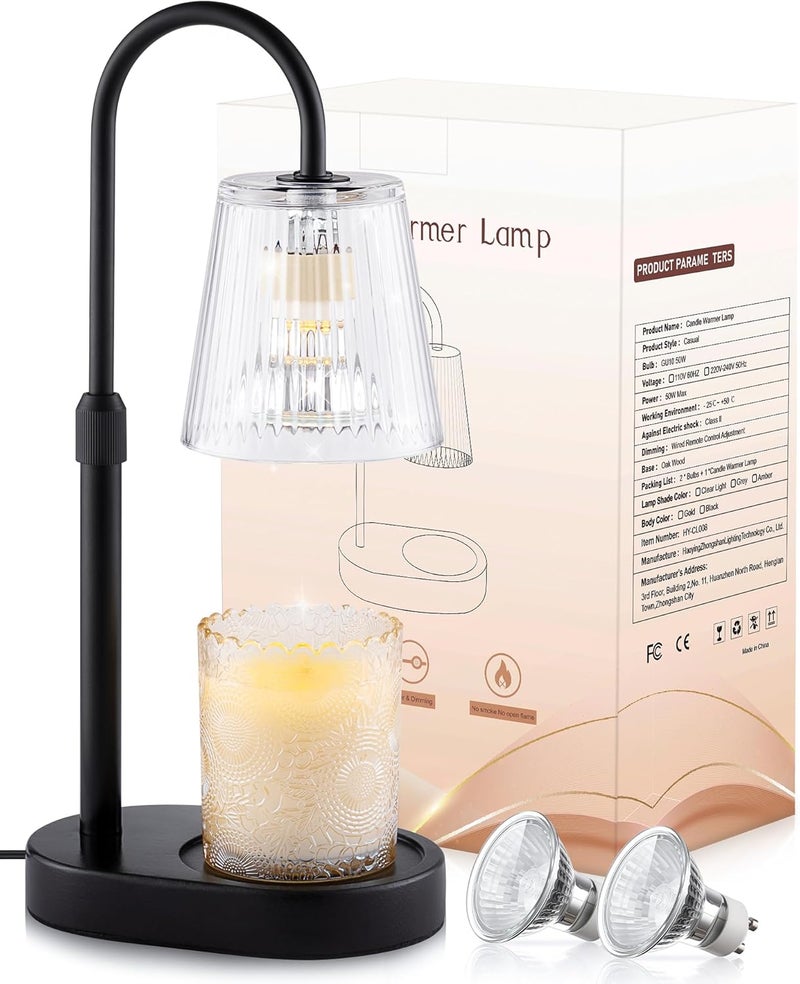 Warlisou Candle Warmer Lamp with Timer Dimmable - Birthday Gifts for Women Mom House Warming New Home Decor Wax Melt Warmer for Jar Candles - Image 1