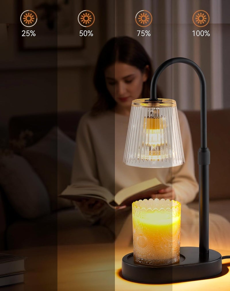 Warlisou Candle Warmer Lamp with Timer Dimmable - Birthday Gifts for Women Mom House Warming New Home Decor Wax Melt Warmer for Jar Candles - Image 2
