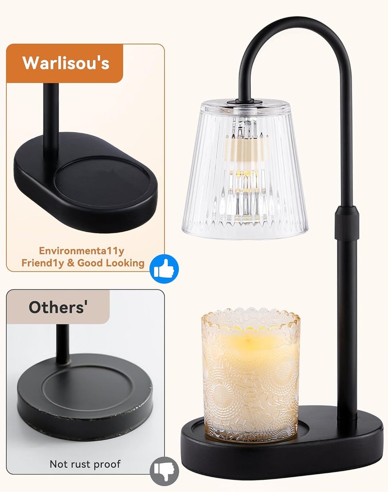Warlisou Candle Warmer Lamp with Timer Dimmable - Birthday Gifts for Women Mom House Warming New Home Decor Wax Melt Warmer for Jar Candles - Image 4