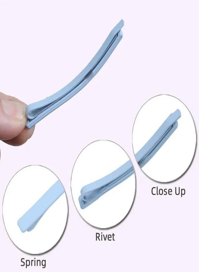 La Belleza 10 Solid Colors Matte Barrettes Straight Hair Pins For Girls - Image 3