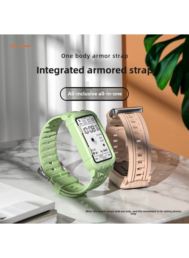 Applicable Honor Bracelet 6 Strap Protective Shell Huawei 8 Bracelet 6/7/6pro Wrist Strap NFC Version Smart Replacement-Color:Honor 6/Huawei 6 Electronic Wind Strap-White  - Image 3
