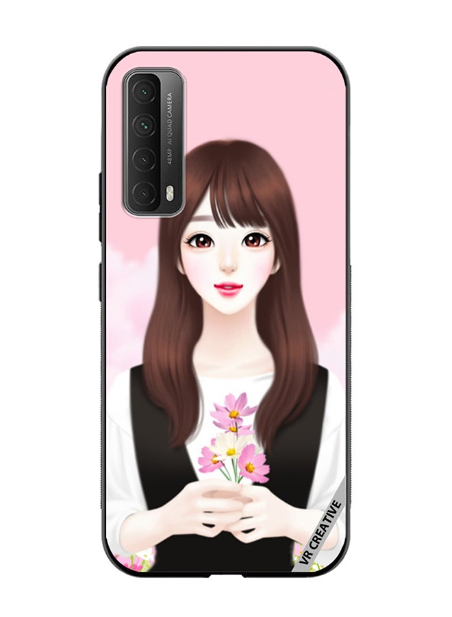 VR CREATIVE Protective Case Cover For Huawei Y7a Cute Anime Girl Design Multicolour - Image 1