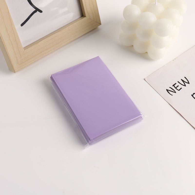 New Macaroon Color 20 Silk Two-Layer Matte Card Film 3 Inch Album Small Card Protective Film Pp Matte Card Film - Image 1