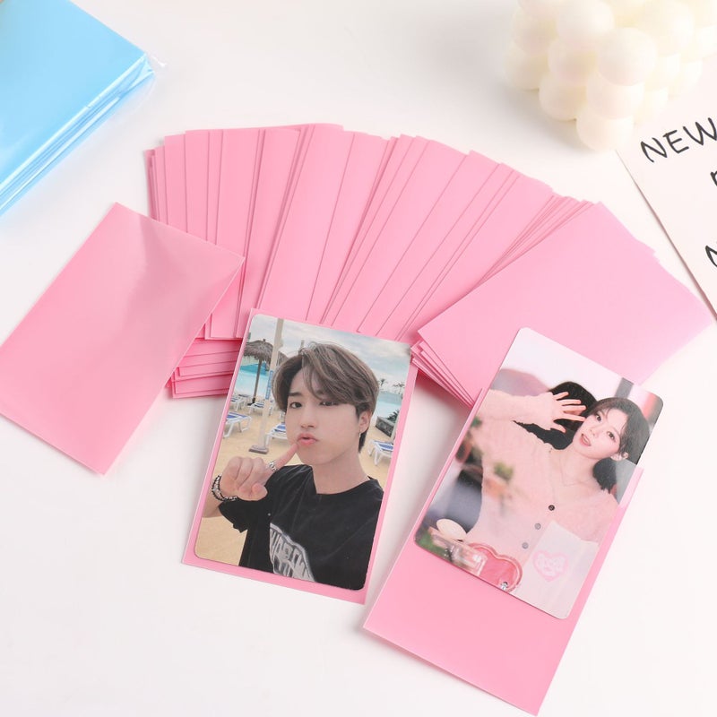 New Macaroon Color 20 Silk Two-Layer Matte Card Film 3 Inch Album Small Card Protective Film Pp Matte Card Film - Image 5