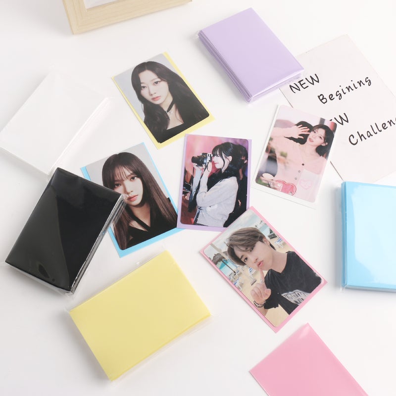 New Macaroon Color 20 Silk Two-Layer Matte Card Film 3 Inch Album Small Card Protective Film Pp Matte Card Film - Image 2