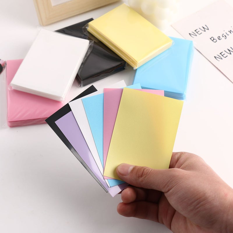 New Macaroon Color 20 Silk Two-Layer Matte Card Film 3 Inch Album Small Card Protective Film Pp Matte Card Film - Image 4