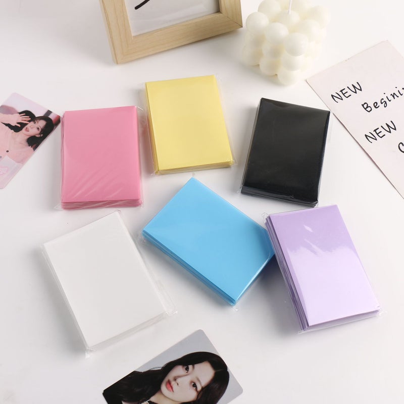 New Macaroon Color 20 Silk Two-Layer Matte Card Film 3 Inch Album Small Card Protective Film Pp Matte Card Film - Image 3