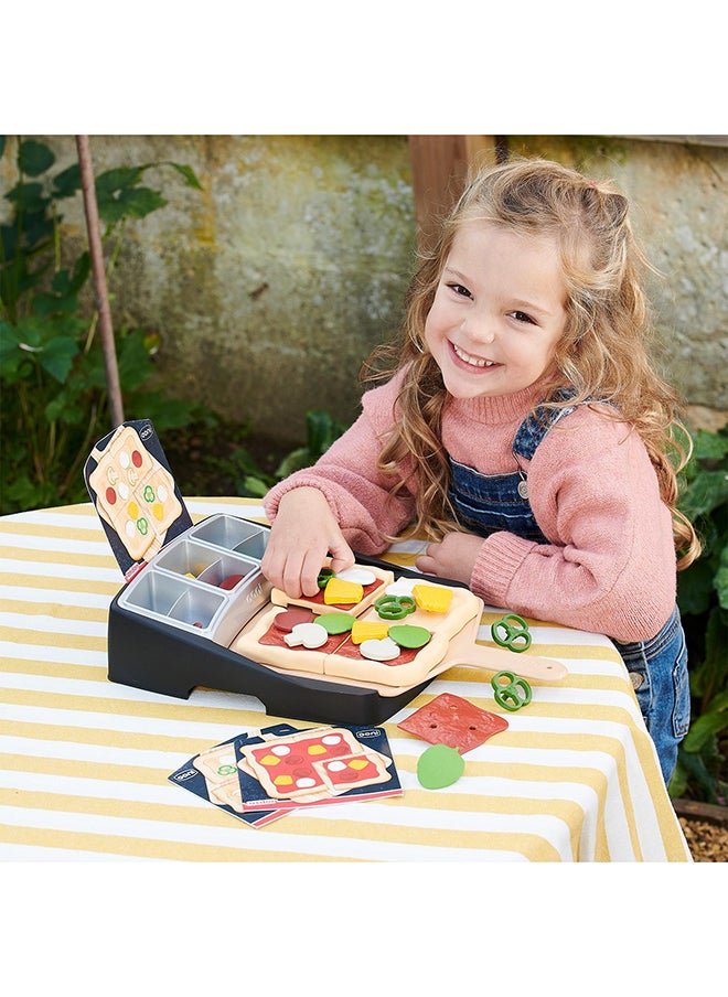 CASDON - Ooni Pizza Topping Station Toy - Fun Pretend Pizza-Making Set with Toppings, Pizza Peel And Recipe Cards For Little Chefs (3+ Years) - Image 1