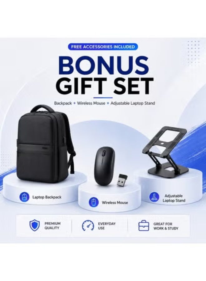 12.5-Inch Business Laptop Computer with i7 Processor, 16GB RAM, 512GB SSD Storage, Laptop Stand, Mouse and Carry Bag for Work and Productivity - Image 2