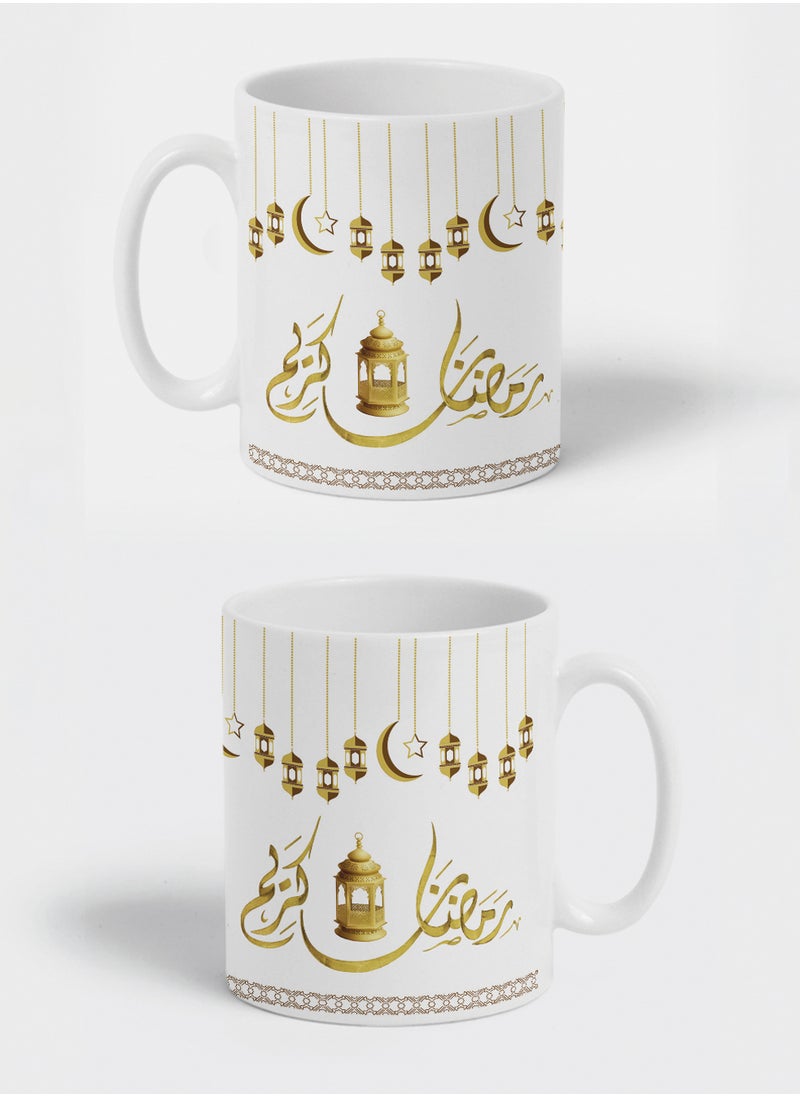 LOWHA - 11 oz Ceramic Mug with Ramdan Kareem and Lanterns Design - Image 1