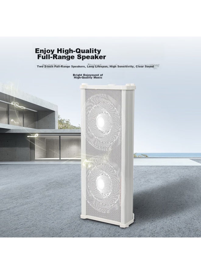 Newmine Outdoor Waterproof Column Speaker, Outdoor Constant Voltage Wall-mounted Speaker, School Broadcast Loudspeaker, Qb-520, 40w - Image 2