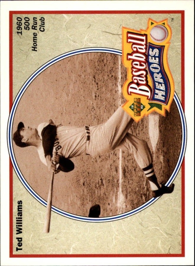 Upper Deck 1992 Upper Deck Williams Heroes #34 Ted Williams MLB Baseball Trading Card - Image 1