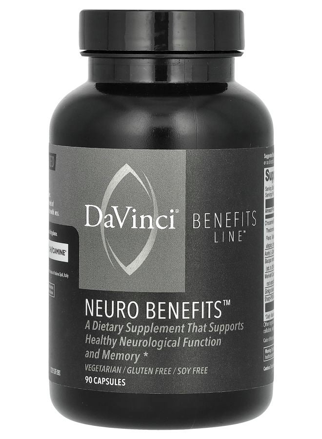 DaVinci Laboratories of Vermont Benefits Line Neuro Benefits 90 Capsules