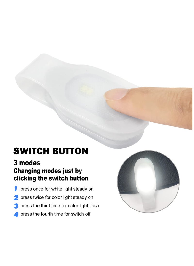 Lightweight LED Clip-On Flashlight for Nurses - Hands-Free Emergency Light for Walking, Running, Pets & Outdoor Use, Green