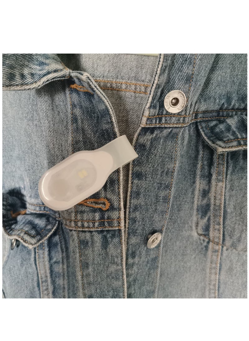 Lightweight LED Clip-On Flashlight for Nurses - Hands-Free Emergency Light for Walking, Running, Pets & Outdoor Use, Green