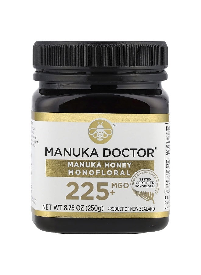 Manuka Doctor Manuka Doctor, Monofloral Manuka Honey, MGO 225+, 8.75 oz (250 g) - Image 1