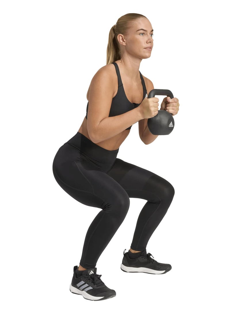 Adidas Optimé Essentials Workout Zip-Front Medium Support Bra - Image 3