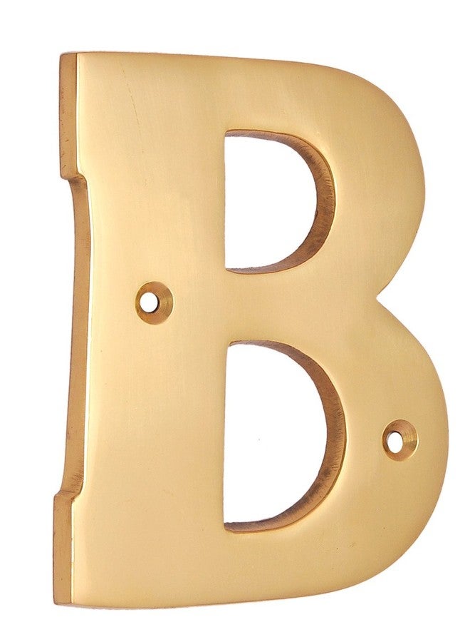 Adonai Hardware 4" Brass Letters A to Z (B) - Polish Lacquered - Image 1