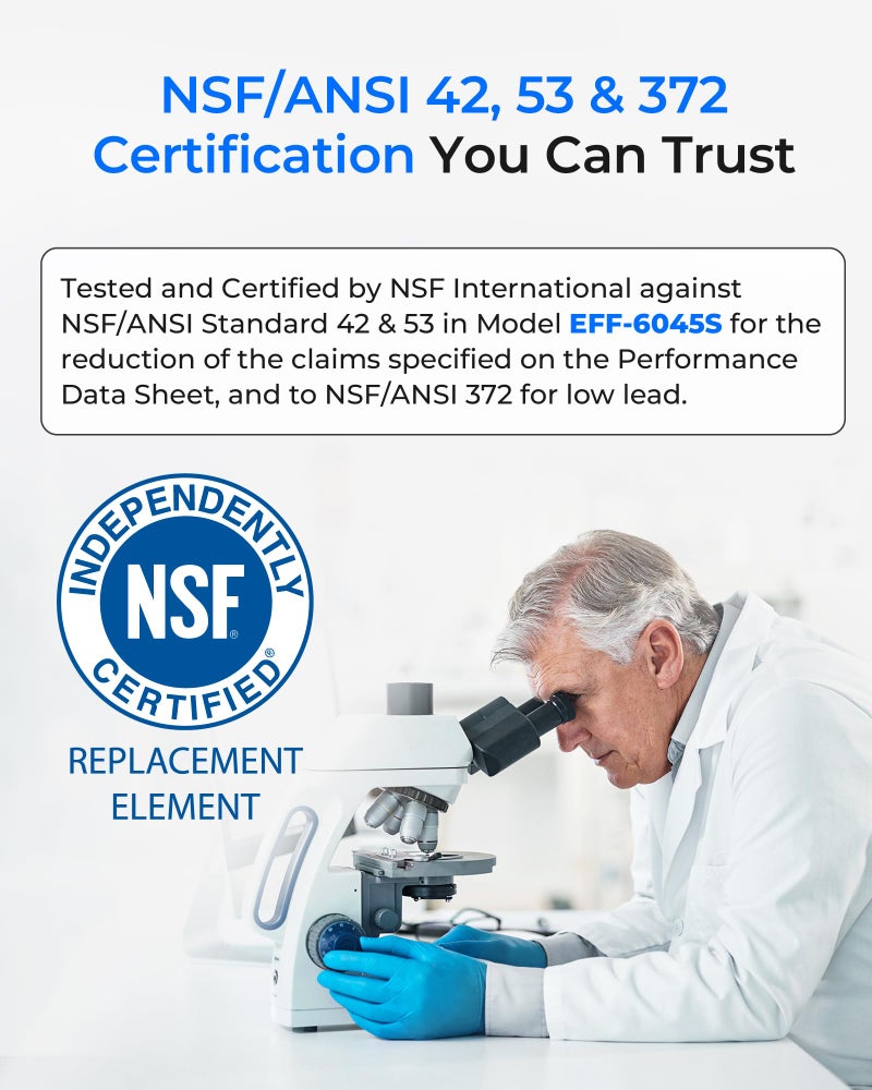 Waterdrop DA97-17376B Replacement for SamsungÂ® HAF-QIN/EXP, DA97-08006C, RF28R7351SG, RF23M8570SR, NSF 53&42 Certified Refrigerator Water Filter, 3 Filters (Package May Vary) - Image 3