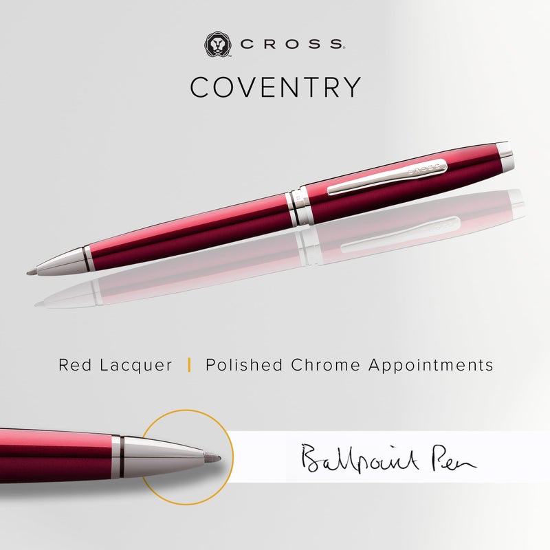 Cross Coventry Red Lacquer Ballpoint Pen - Image 2