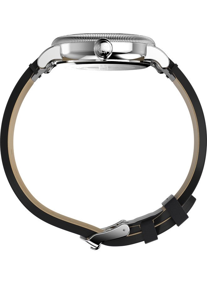 Timex Men's Analog Quartz Watch with Leather Strap TW2W20200 - Image 2