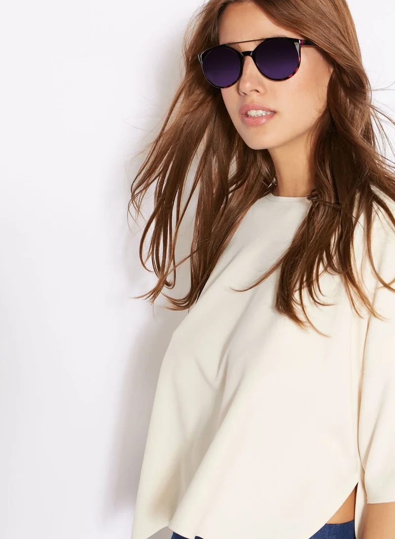 Jeepers Peepers Metal Bridge Round Sunglasses