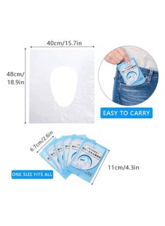 MIRFA Disposable, Waterproof & Non Flushable Toilet Seat Covers (Pack of 50)  - Image 5