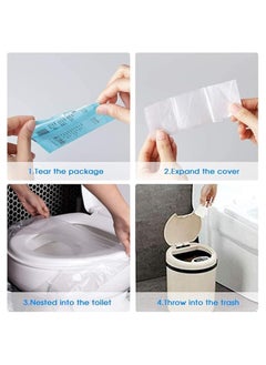 MIRFA Disposable, Waterproof & Non Flushable Toilet Seat Covers (Pack of 50)  - Image 2