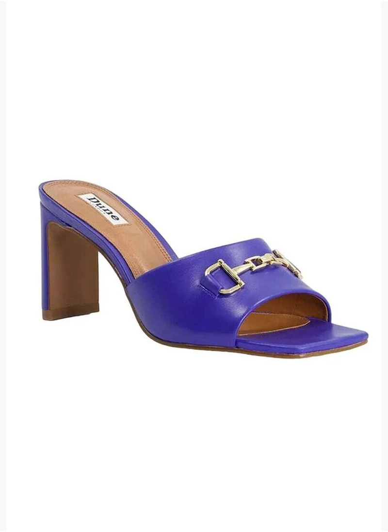 ديون لندن June Open Toe Leather Block Heel Sandals