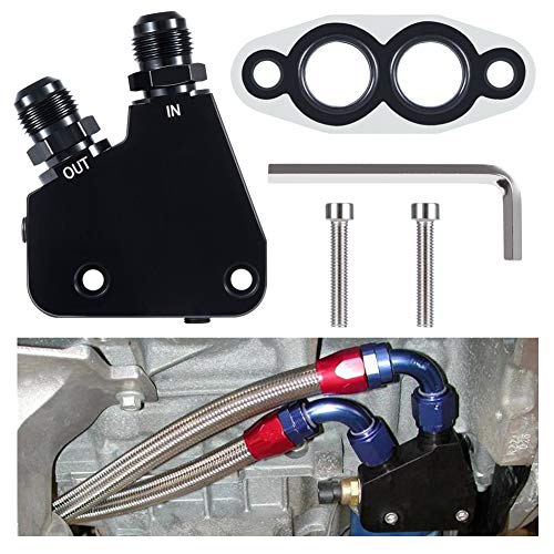 Bonbo Engine Oil Cooler Adapter Kit - Suitable for GM LS LS1 LS2 LS3 LS6 LS7 LS9 2005-2019 Corvette (5-Pack) - Image 1