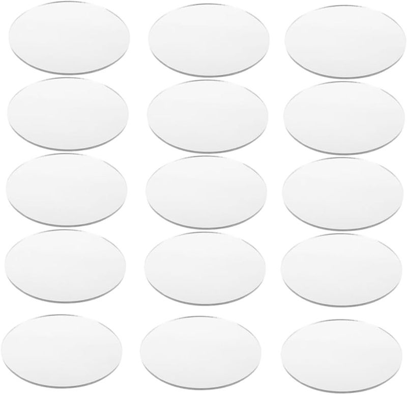 20pcs Makeup Mirror Replacement Sheets Lightweight Portable Easy Installation Mirror Lens - Image 1