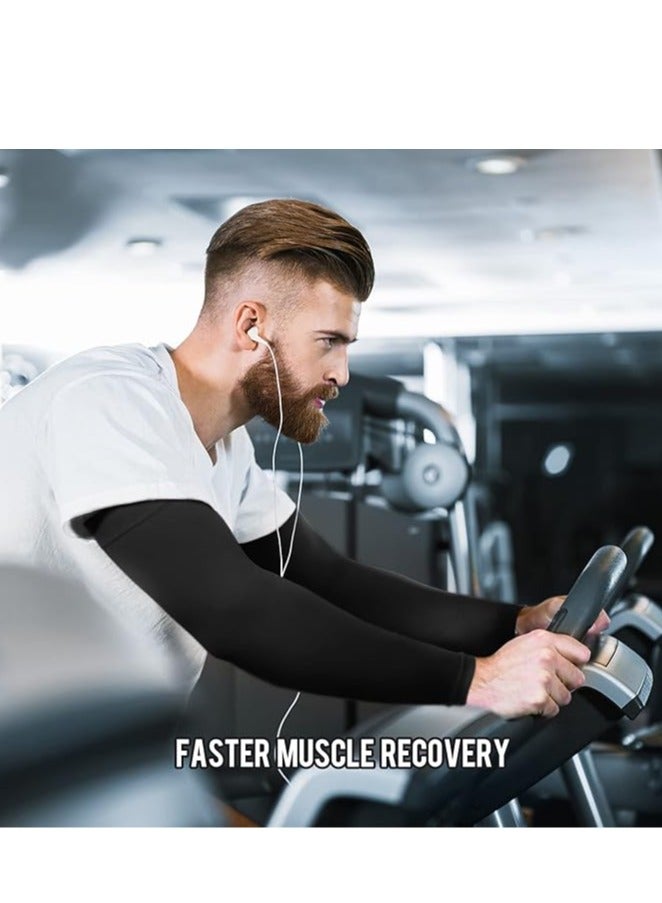 4 UV sun protection arm sleeves - Tattoo cover - Cool sports sleeves for football, golf, and volleyball - Image 2