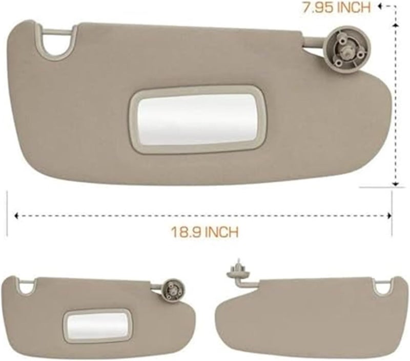 Wivplex Car Sun Visor for Dodge Ram 2500 3500 (2002-2006) - Image 4