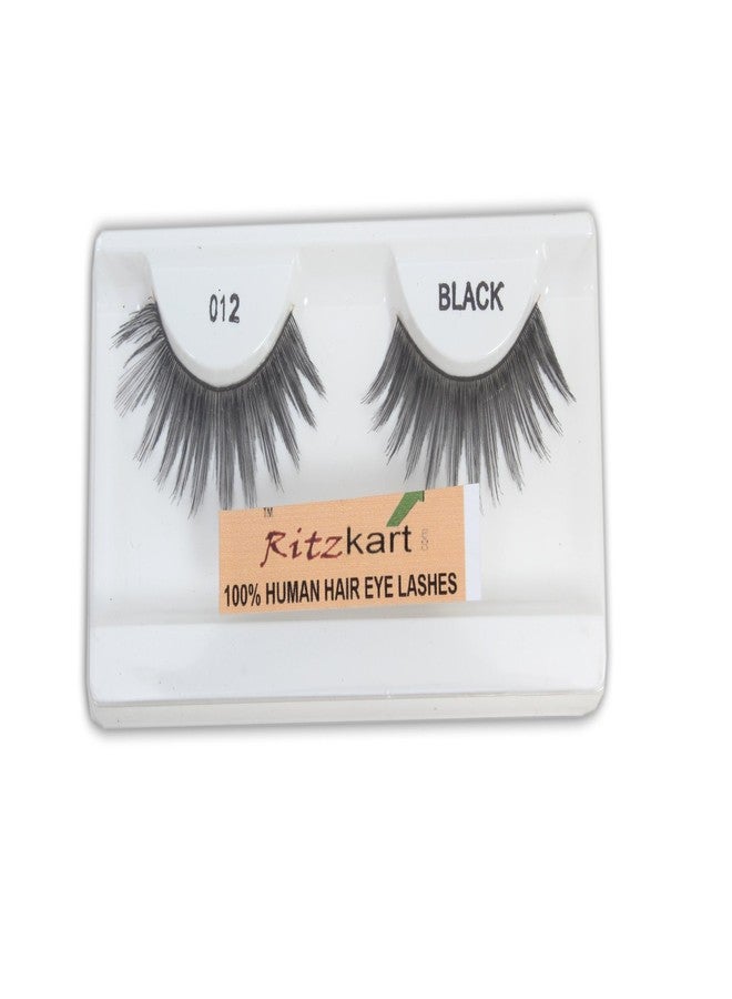 Ritzkart "Achieve Effortless Elegance: 1 Pair of Human Hair Natural Sparse Cross Eye Lashes" - Image 1