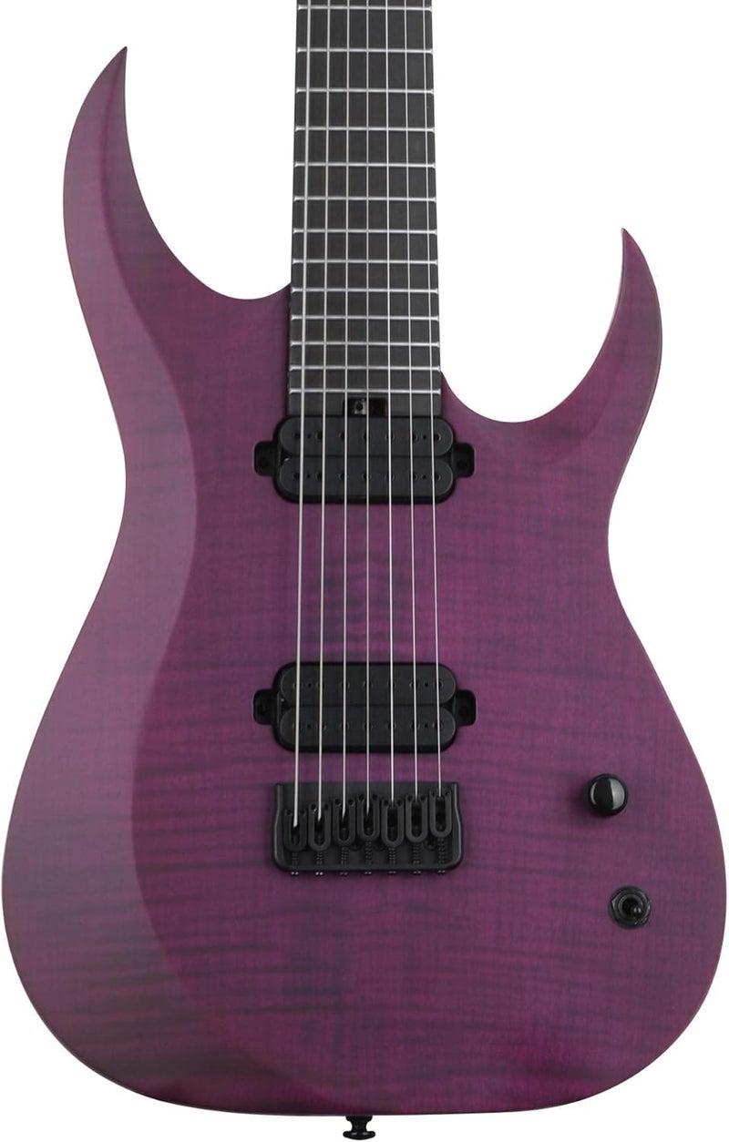 Schecter John Browne TAO-7 Electric Guitar - Satin Trans Purple