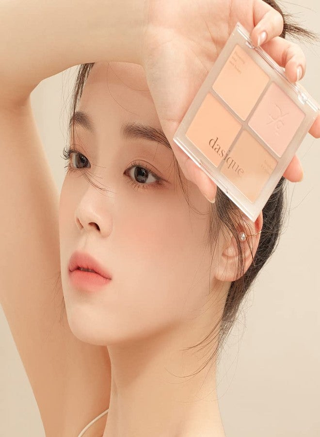 DASIQUE داسيك مزج مزاج الخدود #01 دافئ مزج | خالي من القسوة | 4 درجات قابلة للمزج في مسحوق خفيف الوزن وطويل الأمد وناعم - Image 3