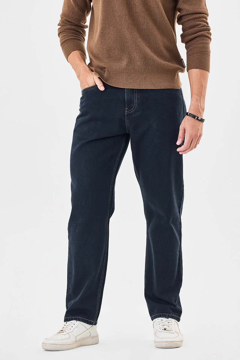 SNITCH جينز فضفاض أسود