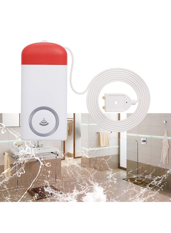 NIBEMINENT Wireless Water Leak Alarm Sensor White & Red 0.068kg - Image 5