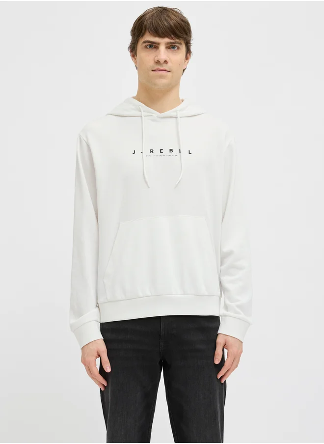 JJ Rebel JJ REBEL Graphic Print Pullover with Hoodie