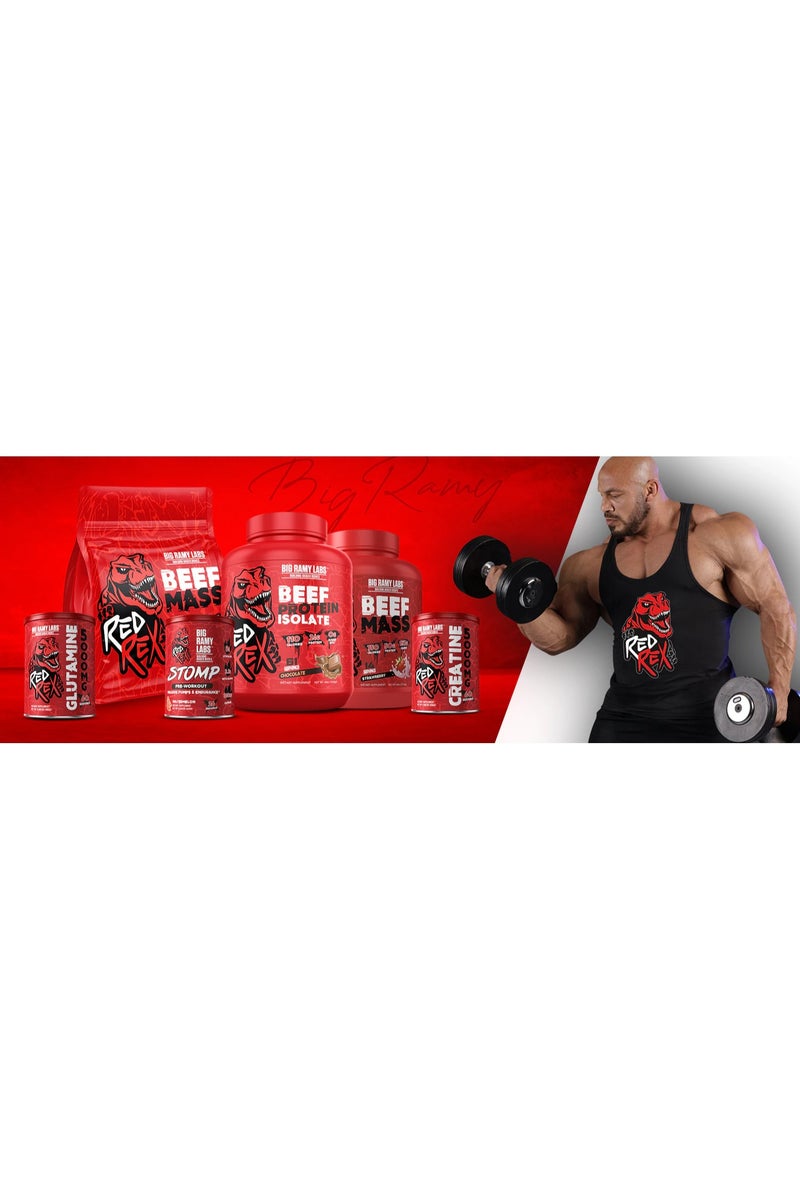 BIG RAMY LABS Beef Mass 6lbs Chocolate Peanut Butter Flavor 14 Serving - Image 2