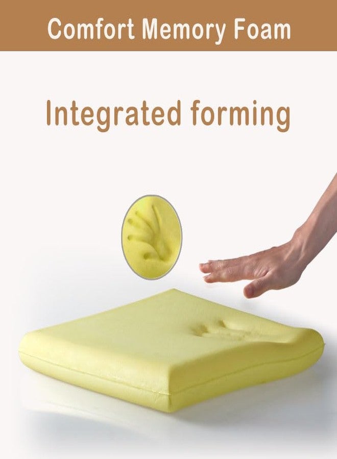 Augld Square Memory Foam Dining Chair Cushion Soft Kitchen Seat Cushion with Ties 15.7x15.7x2 Inch Coffee - Image 4