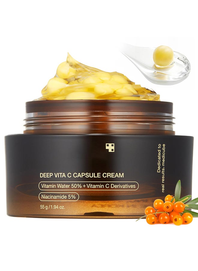 MEDIPEEL Deep Vita C Capsule Cream High Concentration Vitamin C 55g - Image 1