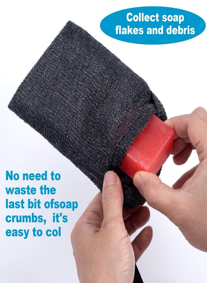 CustomyLife Soap Bag for Soap Bar, Mesh Pocket Exfoliating Bar Soap Saver Body Scrubber Foaming Pouch Sponge Exfoliator for Bath Shower - Image 4