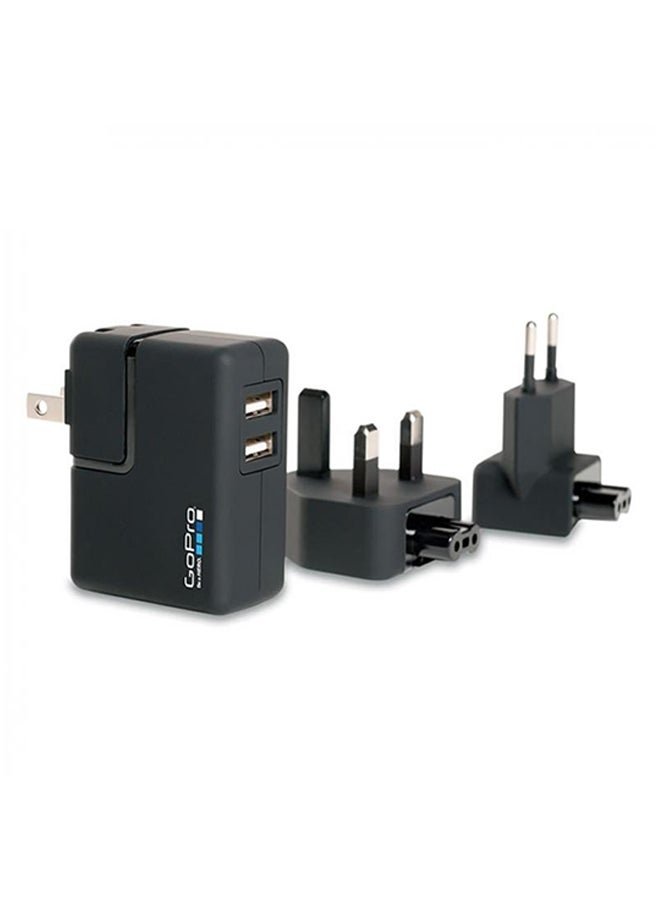 جو برو شاحن بمنفذ USB مزدوج 6000 mAh أسود - Image 3