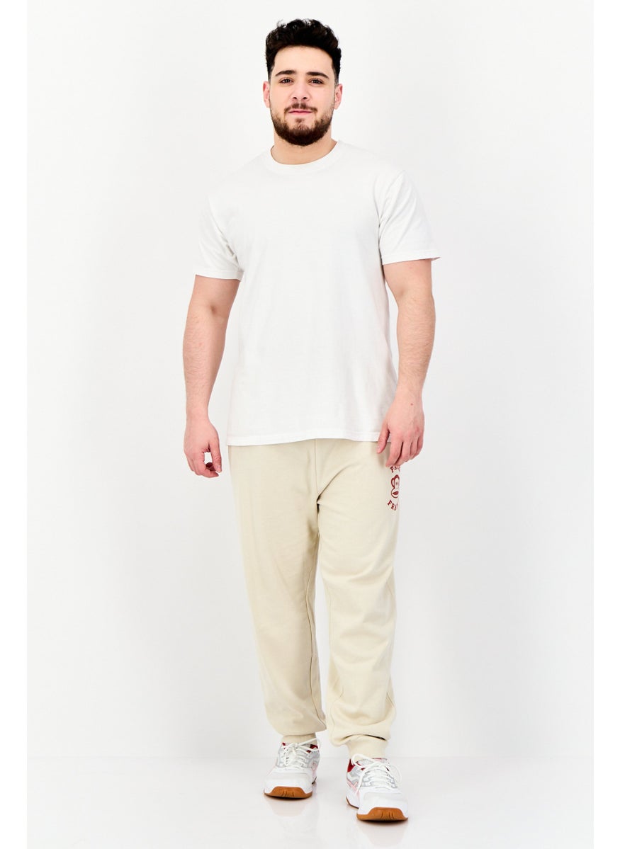 Paul Frank Men Regular Fit Graphic Print Sweatpants, Beige  - Image 3