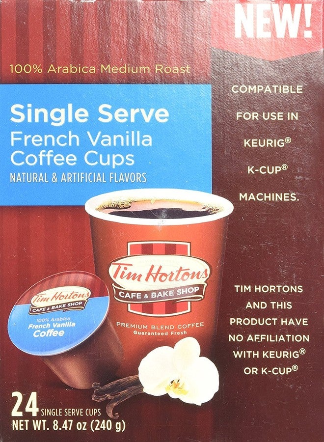 Tim Hortons French Vanilla Coffee, Single-Serve K-Cup Pods Compatible with Keurig Brewers, 12ct K-Cups - Image 3