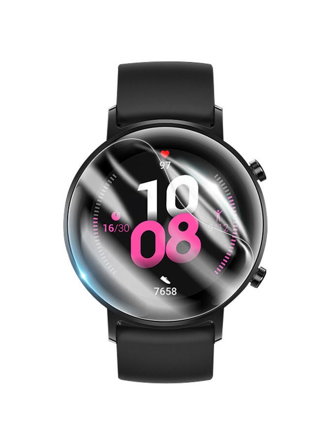 NIBEMINENT 3 Piece Tpu Full Coverage Soft Ultra Think Anti Shock Screen Protector For Huawei Gt2 42milimeter Clear - Image 2