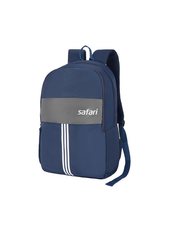 Safari Safari Glint Casual Backpack, 2 Compartments, Bottle Pocket, Front Pocket, Padded Shoulder Straps,32 Liter School Bag For Boys And Girls, College Bag, Color- Blue  - Image 1